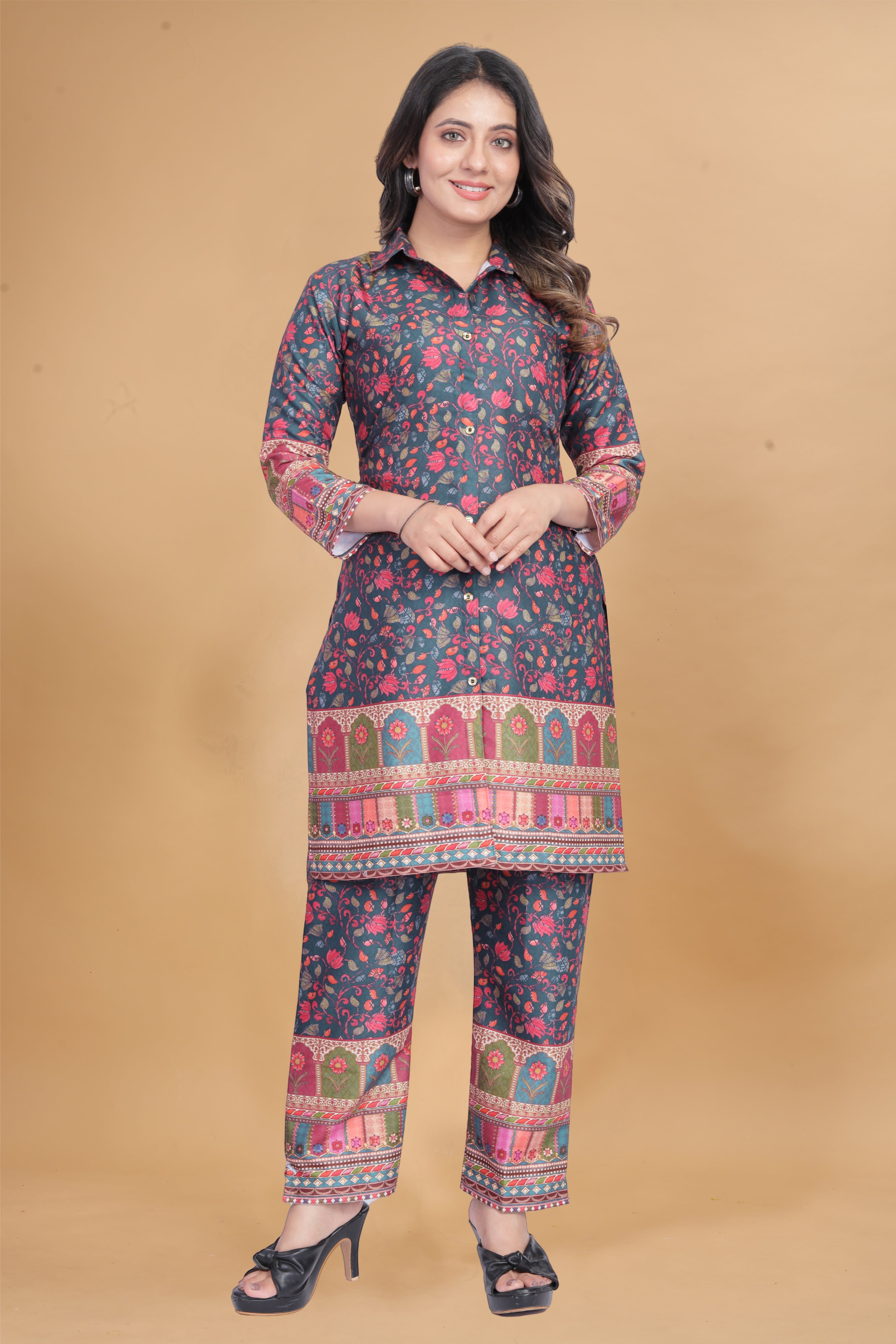 WOMEN MULTICOLOR CO-ORD SET